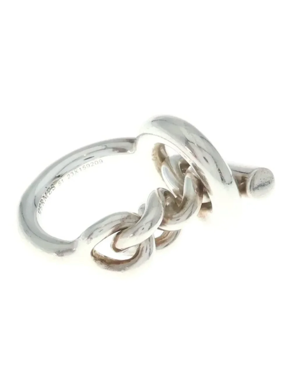 Hermes Echappee Croisette MM Ring Silver